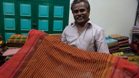 Village des saris en coton 