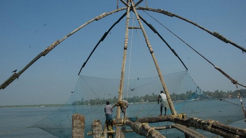 Chinesische Fischernetze 